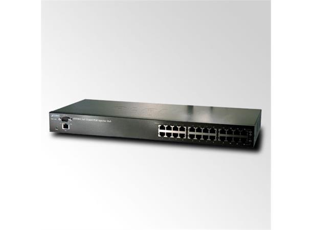 PoE Injector 12-port  10/100B/Tx 802.3at Planet: high power